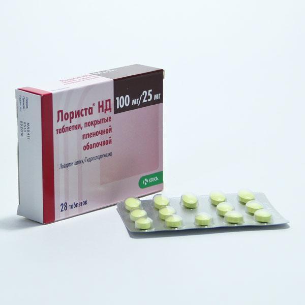Лориста НД 100мг/25мг №28 KRKA#