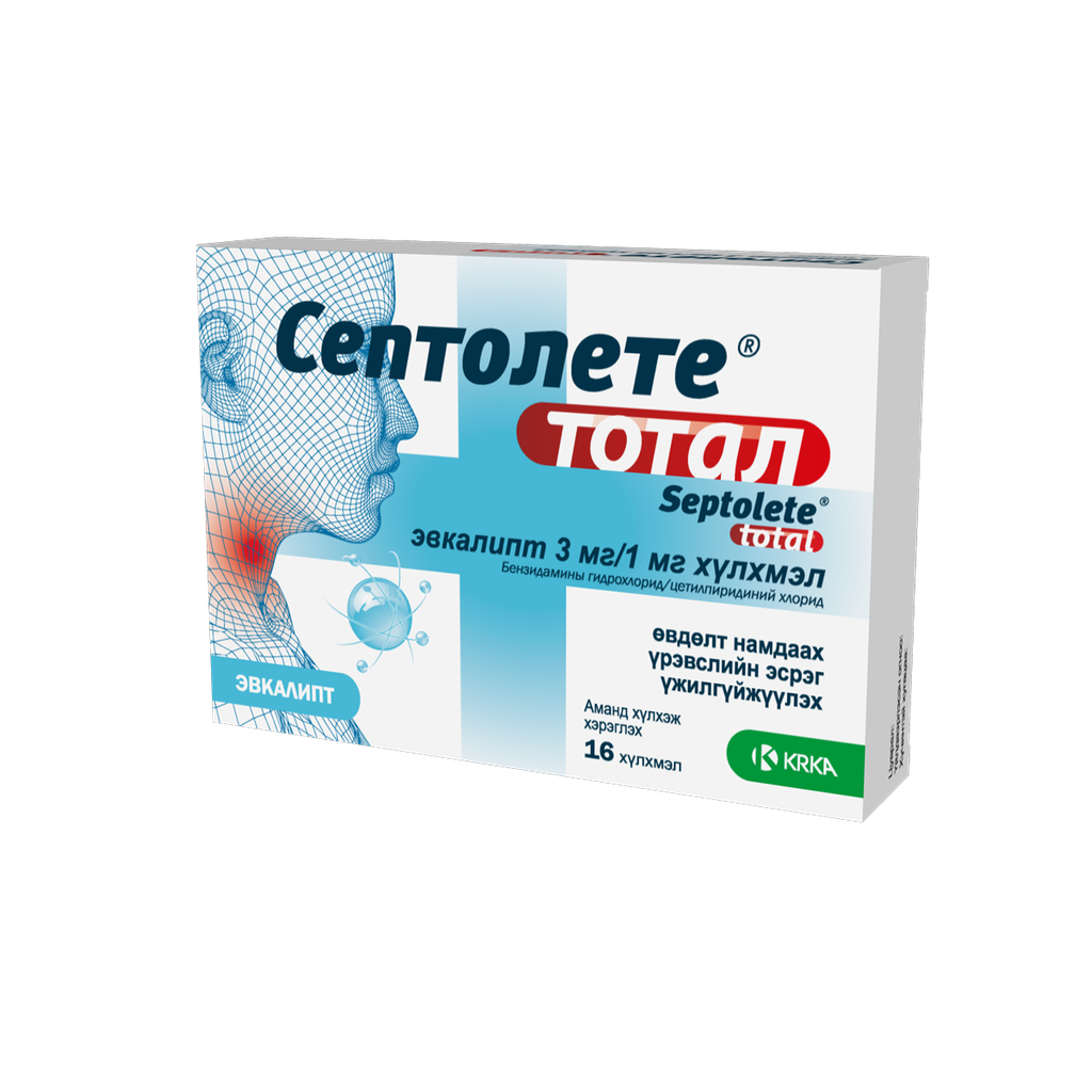 Септолете тотал лемон ба зөгийн бал №16  KRKA**