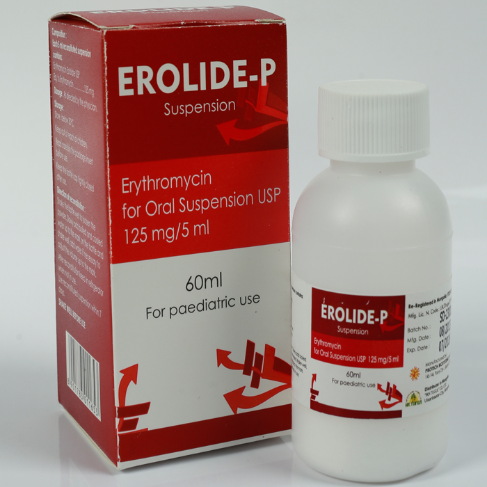 Эролайд-П 125мг/5мл-60мл /Эритромицин сироп/