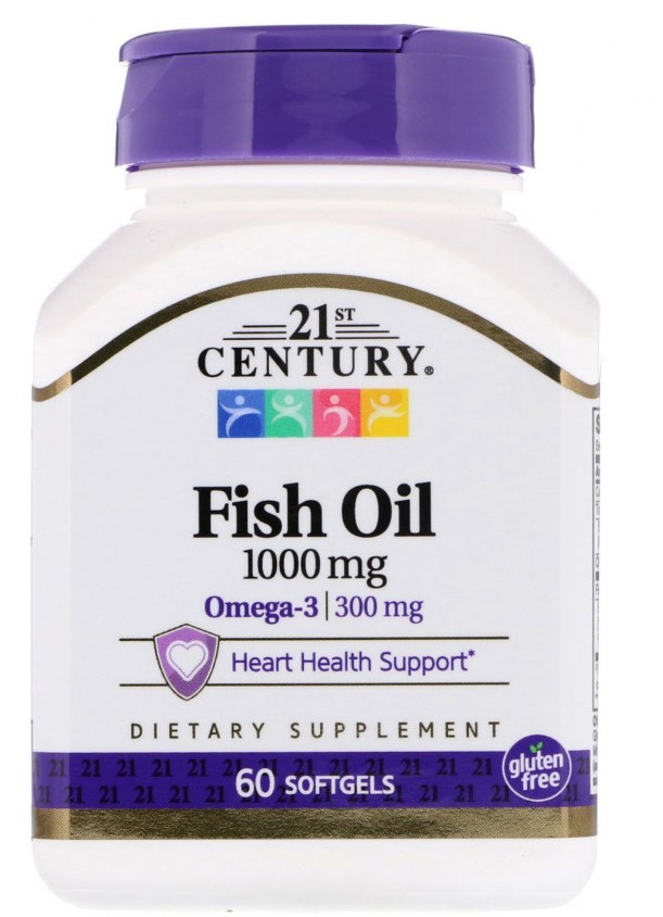 Фиш Ойл 1000мг №60/21st Century/#